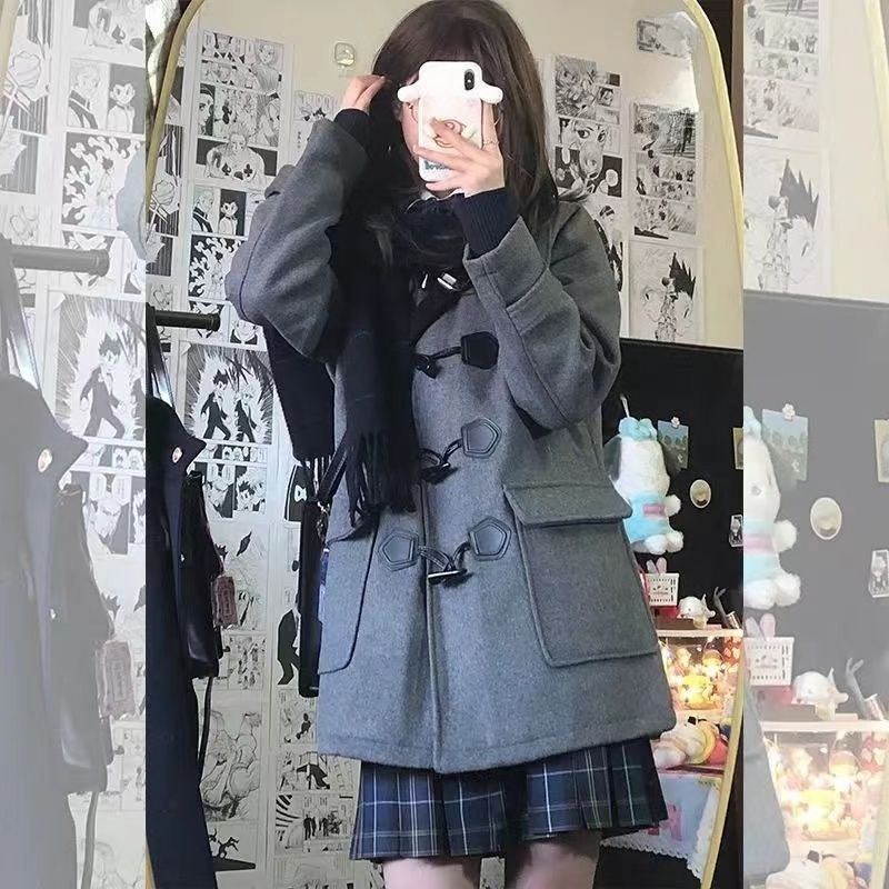 Manteau japonais à manches longues pour femmes, doux et décontracté, veste à Double boutonnage, Style Preppy Jk Harajuku, vêtements d'automne pour filles, 2025