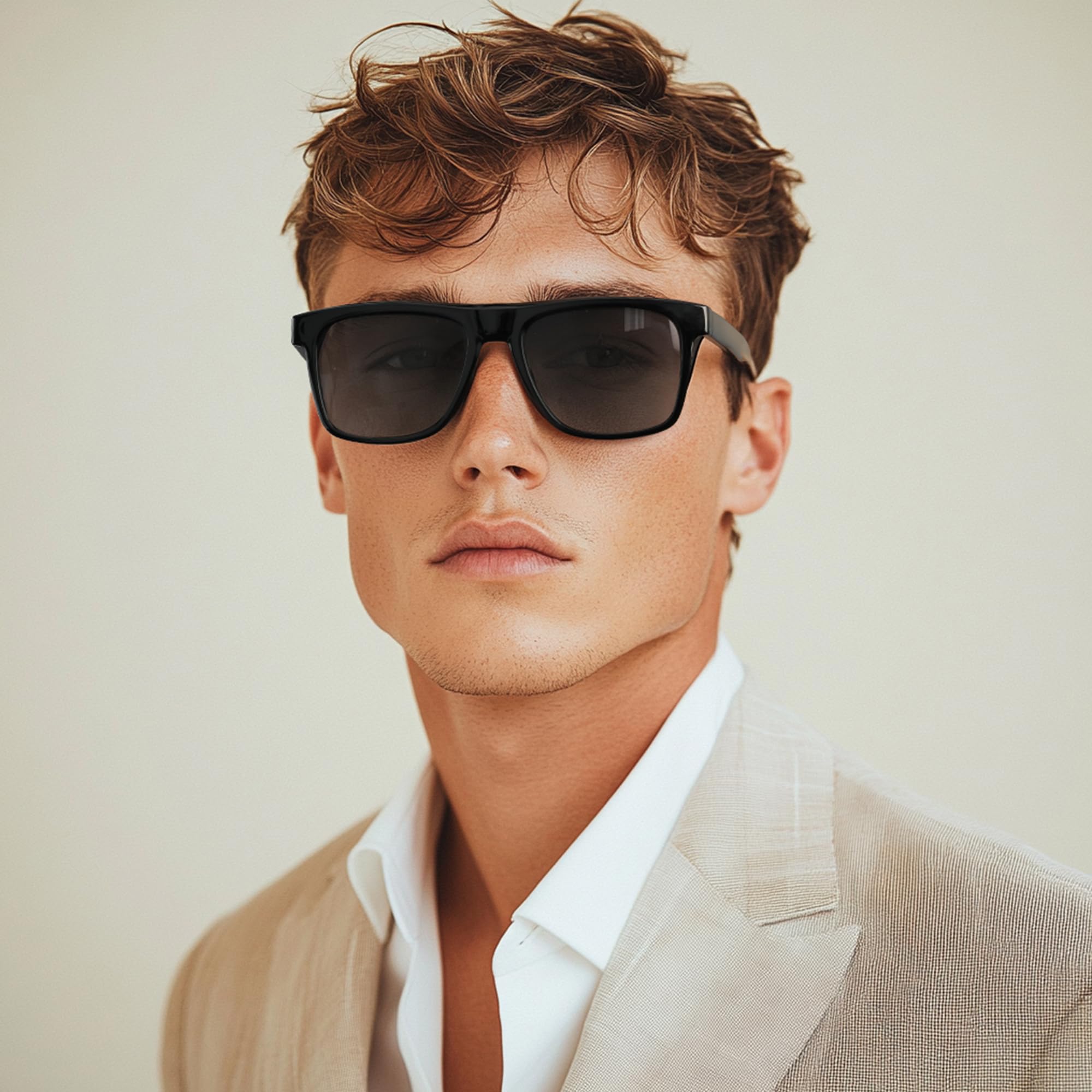 Lunettes de soleil polarisées Vintage carrées de luxe pour hommes femmes mode voyage voiture conduite Anti-éblouissement lunettes de soleil lunettes pour homme UV400