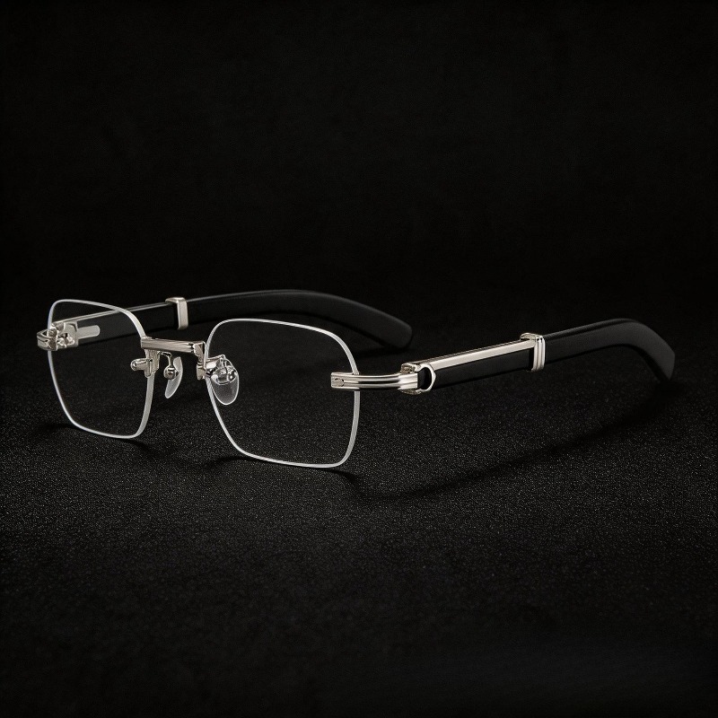 Lunettes de soleil de luxe sans monture pour femmes et hommes, verres carrés transparents, lunettes de marque, pour voyage et conduite