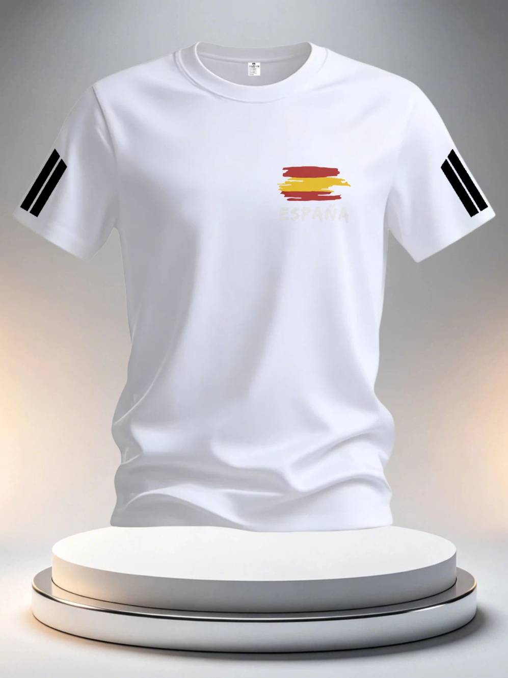 Maillots de football d'été 2026 Espagne pour hommes – T-shirts classiques à manches courtes God Spain, style sport décontracté à col rond, vêtements pour homme