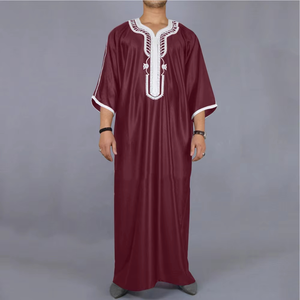 Robe longue blanche en coton pour homme, tenue musulmane unisexe, robe islamique pour homme et femme, style arabe, pour toutes les saisons