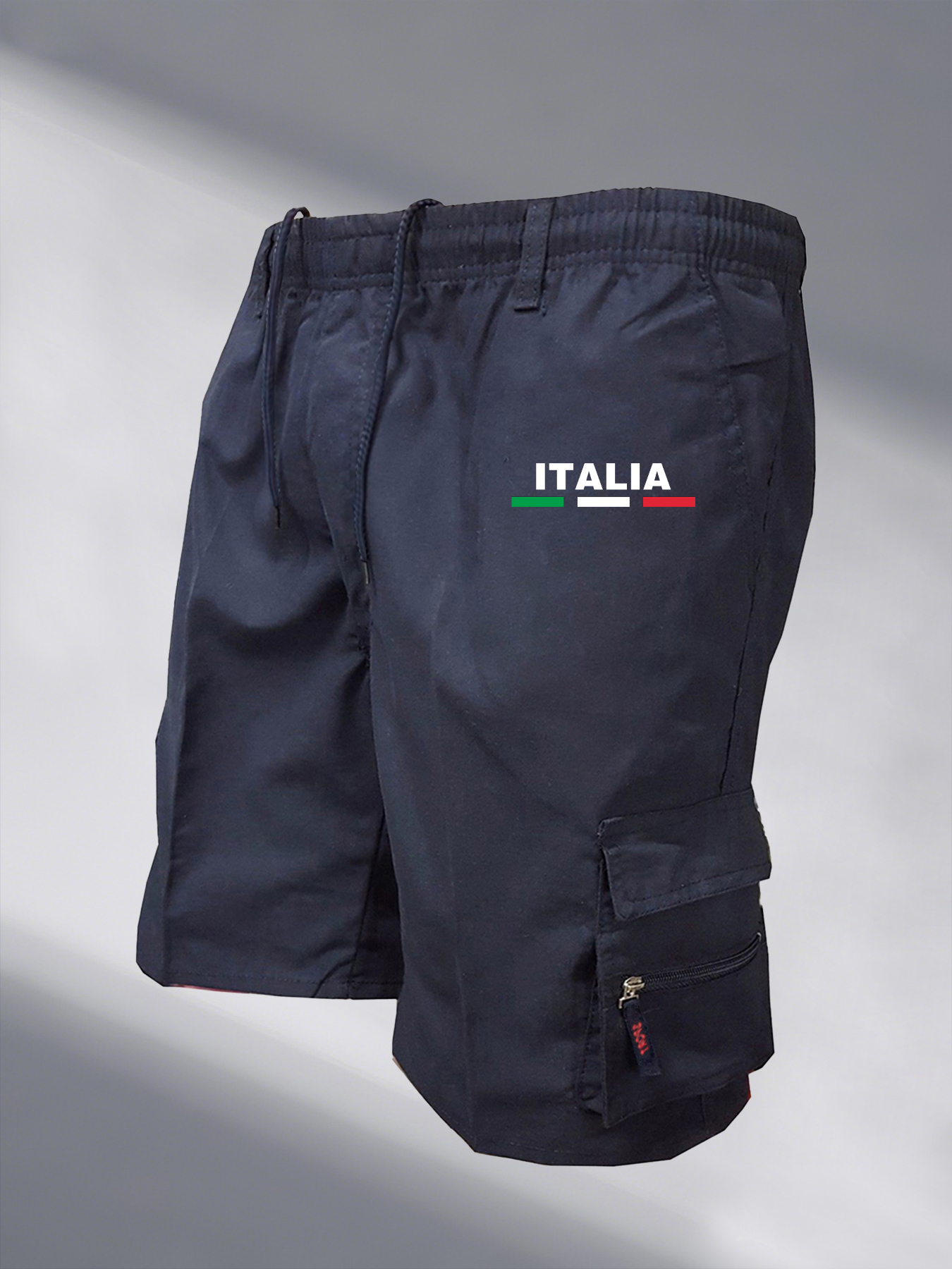 Short tactique pour hommes, Cargo décontracté, longueur aux genoux, multi-poches, taille élastique, salopette de travail et de randonnée, pantalon court, été