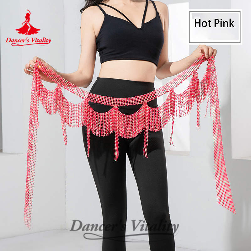 Ceinture à pampilles pour femmes, écharpe de hanche à franges, accessoires de spectacle de danse orientale pour adultes, chaîne de taille