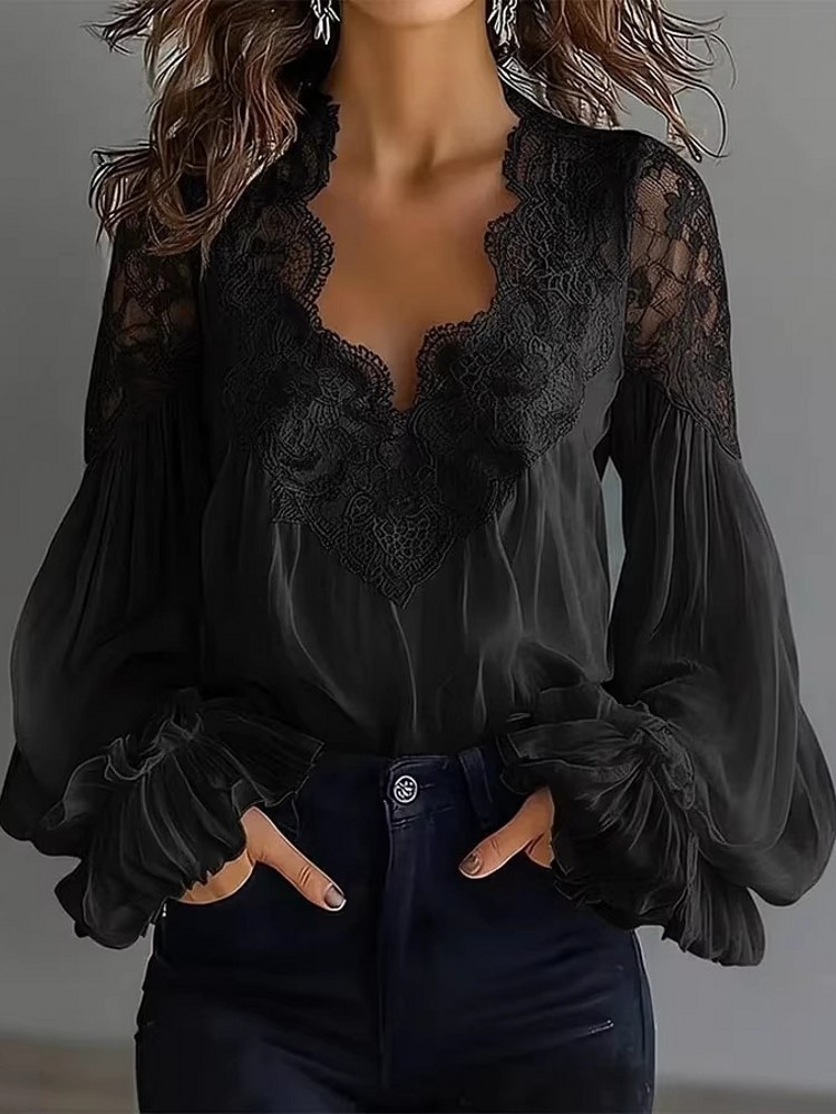 Blouses pour femmes 2026 Printemps Automne Blouse à manches longues Chemise de travail élégante pour femme Chemise de bureau Haut Blusas Mujer De Moda