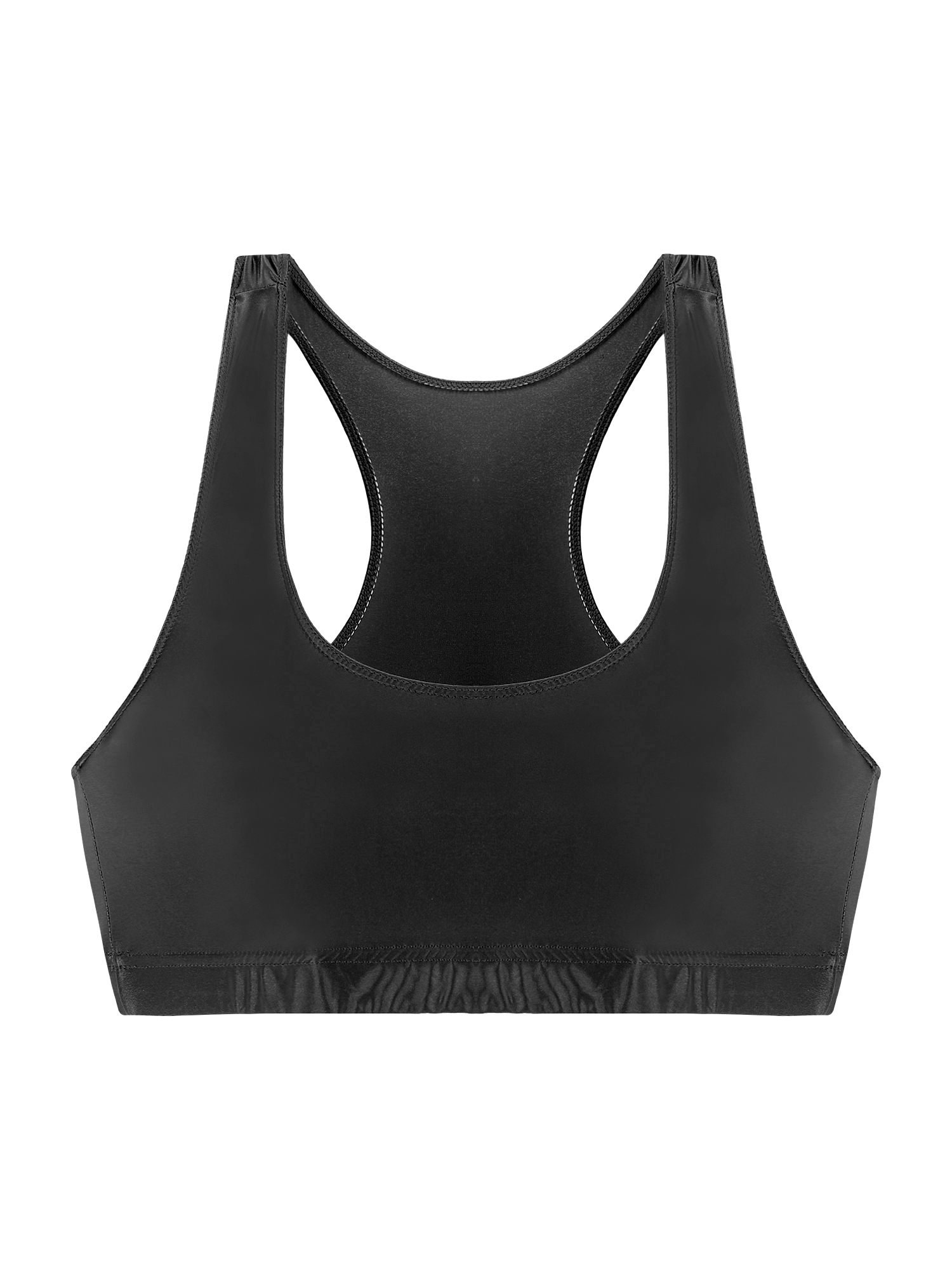 Hauts courts de sport pour femmes, débardeur brillant à col en U, couleur unie, pour vêtements de sport, entraînement, course à pied, Fitness, Yoga