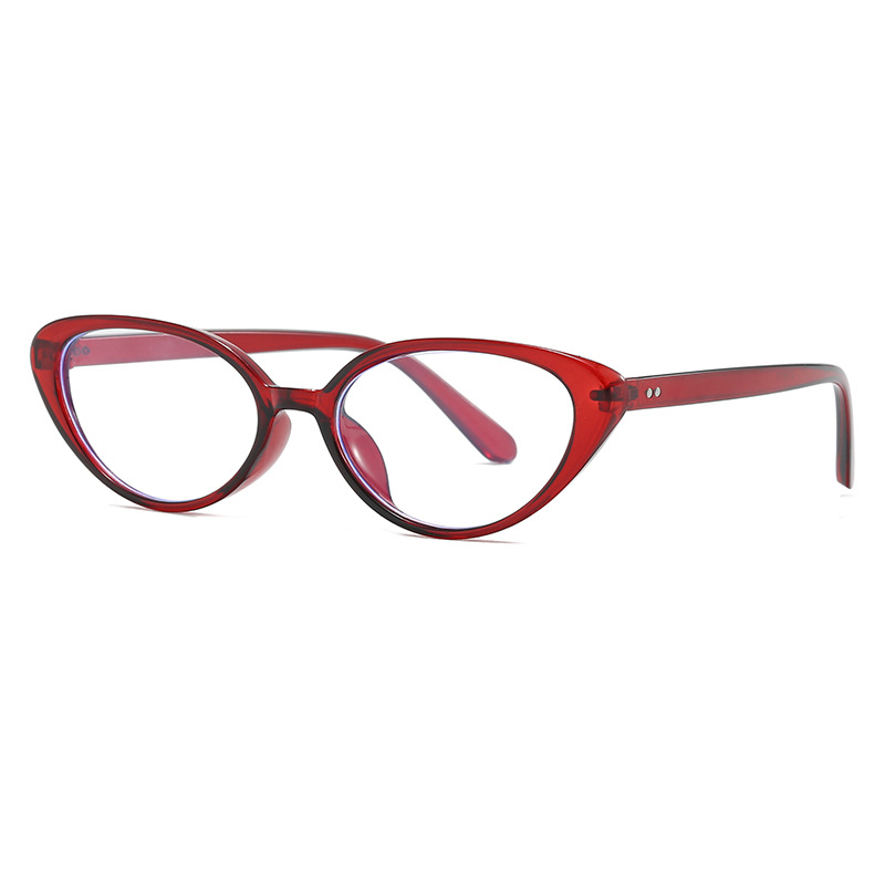 Monture de lunettes œil de chat vintage légère petite monture anti-lumière bleue lunettes sans ordonnance pour femmes lunettes de mode