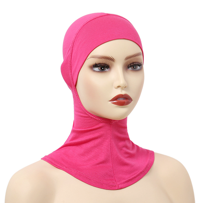 Casquettes Turban pour femmes musulmanes sous-écharpe Modal Hijab casquettes intérieures extensible couverture complète châle casquette couverture complète du cou
