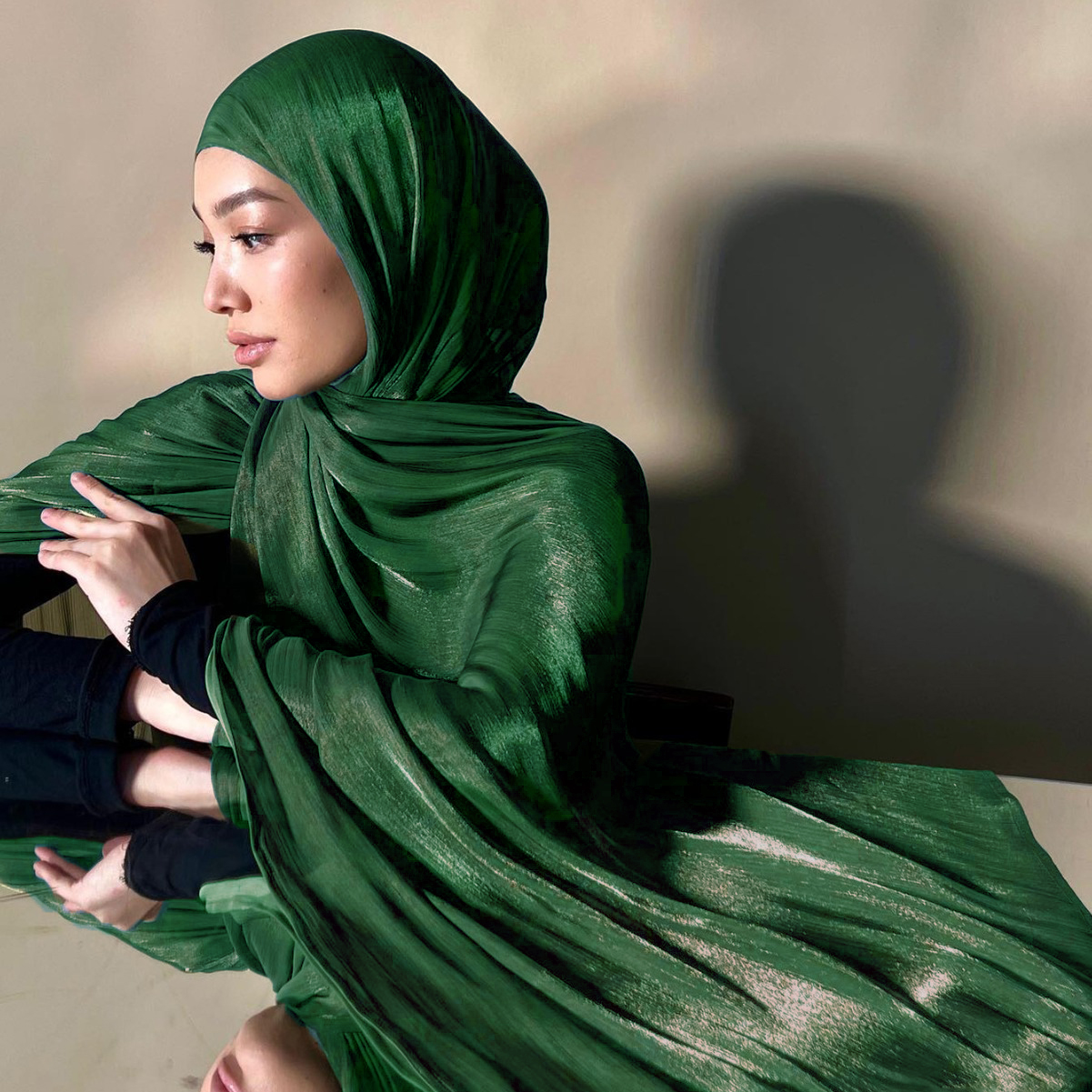 35 couleurs femmes Hijab écharpe brillant musulman longues écharpes léger doux Turban châle Organza Satin miroitant écharpe