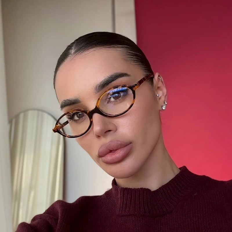 Lunettes de soleil ovales vintage pour femmes, de marque de luxe, petites lunettes ovales anti-lumière bleue, lunettes de mode rétro pour hommes, lunettes léopard