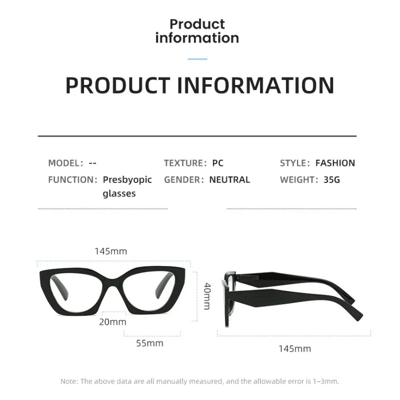 Lunettes de lecture œil de chat élégantes pour femmes et hommes, verres de luxe de styliste bloquant la lumière bleue, hypermétropie, lunettes de Prescription + 1.0TO + 4.0