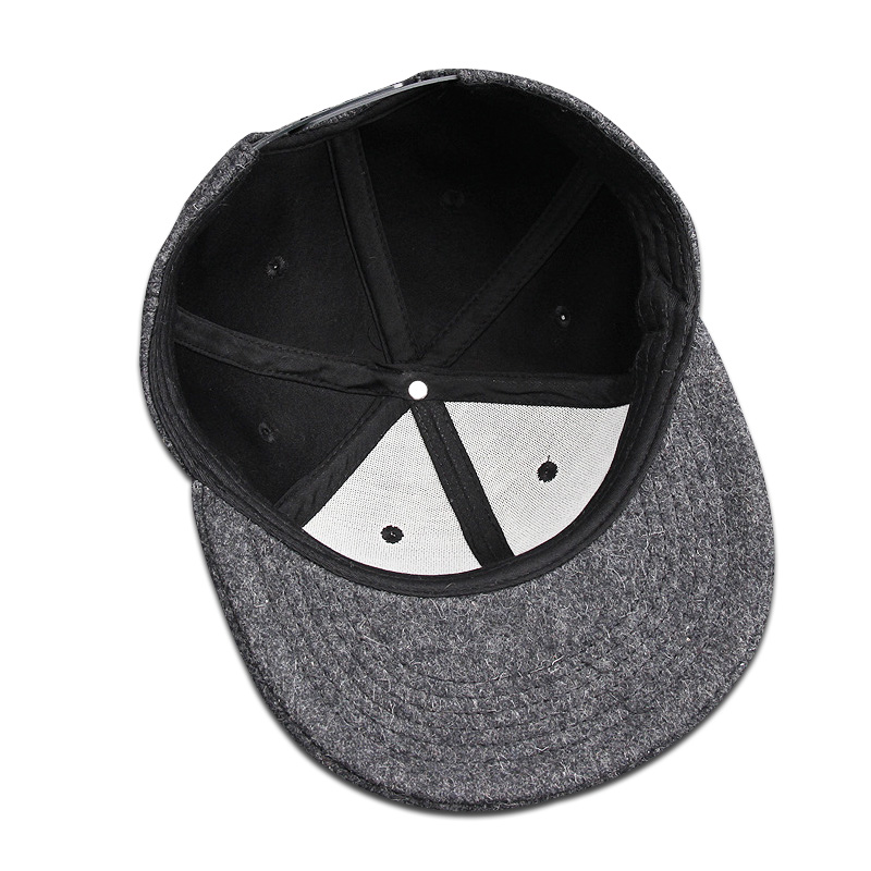 Casquette de Baseball ajustée pour hommes, grande taille, Hip Hop, chapeau en laine, dos fermé, grande taille, casquette à rabat en feutre, 56cm 58cm 60cm 62cm 64cm