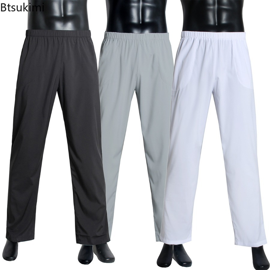 Ramadan hommes décontracté musulman pantalons longs vêtements islamiques pantalon arabe dubaï saoudien moyen-orient pantalon Dishdasha bas d'extérieur