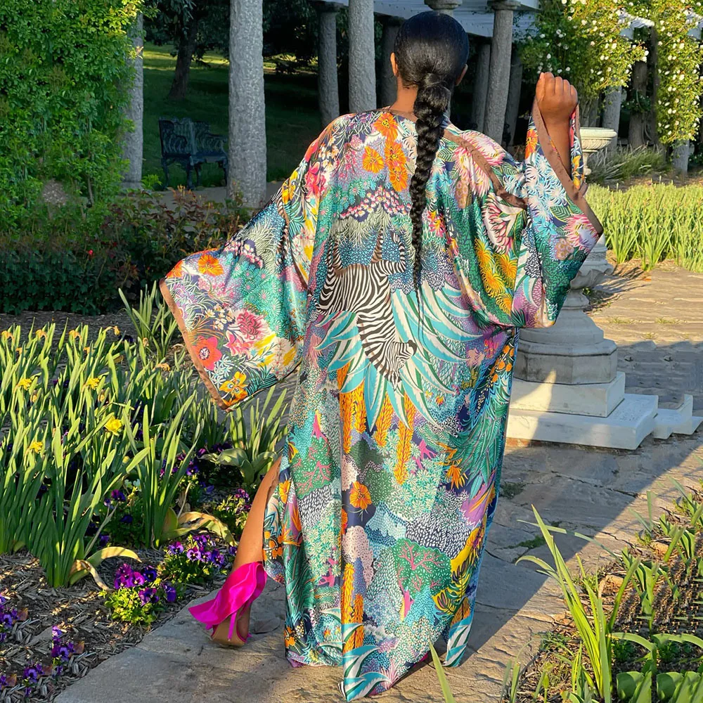 Kimono Traditionnel Japonais pour Femme, Longue Robe Maxi, Cardigan, Chemisier, Chemise Imprimée, 2024