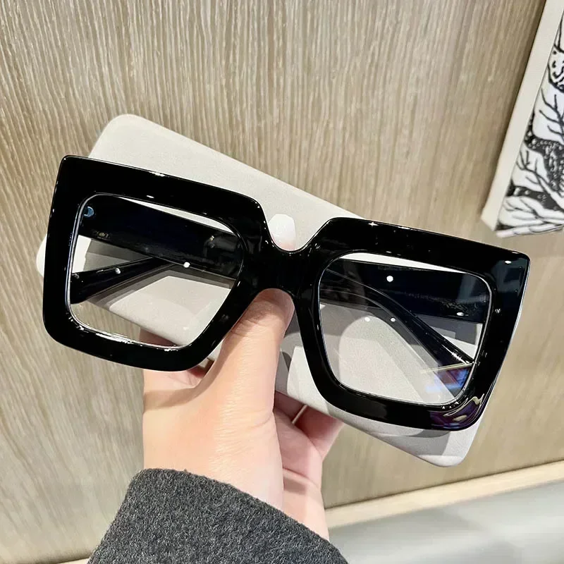 Lunettes de lecture à grande monture pour hommes et femmes, lunettes de presbytie respirantes, lunettes vintage Plus, chimfashion, 0 + 1.0 + 4.0