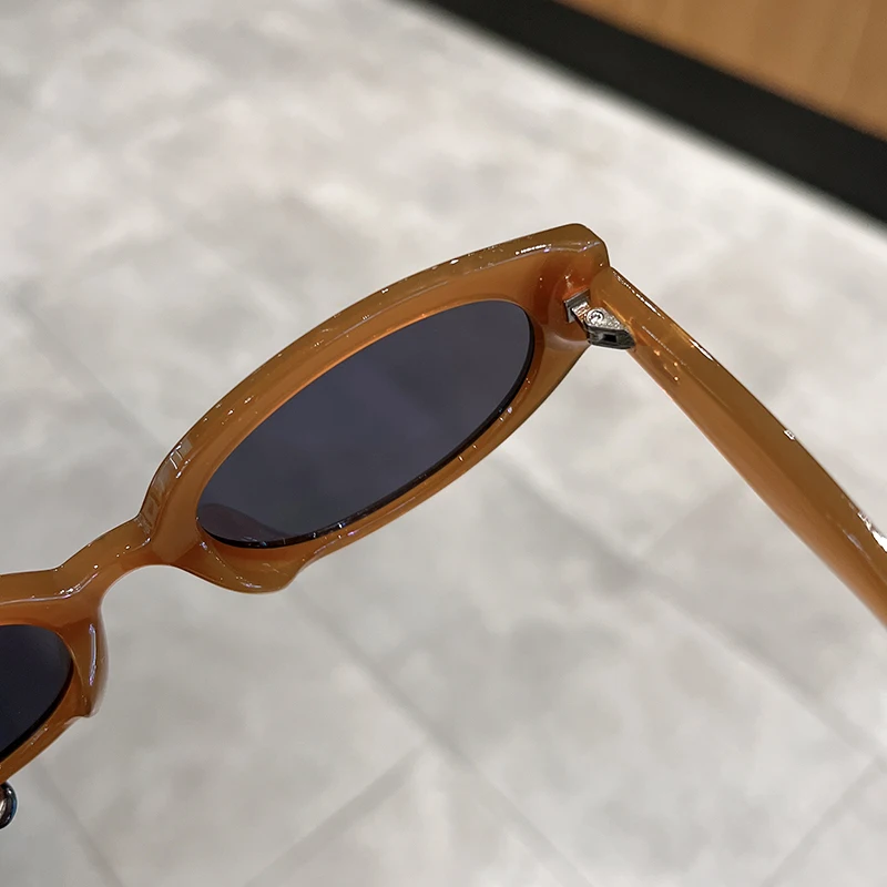 Lunettes de soleil ovales Vintage pour femmes, mode rétro, nouvelle marque de luxe tendance de styliste UV400, lunettes pour dames
