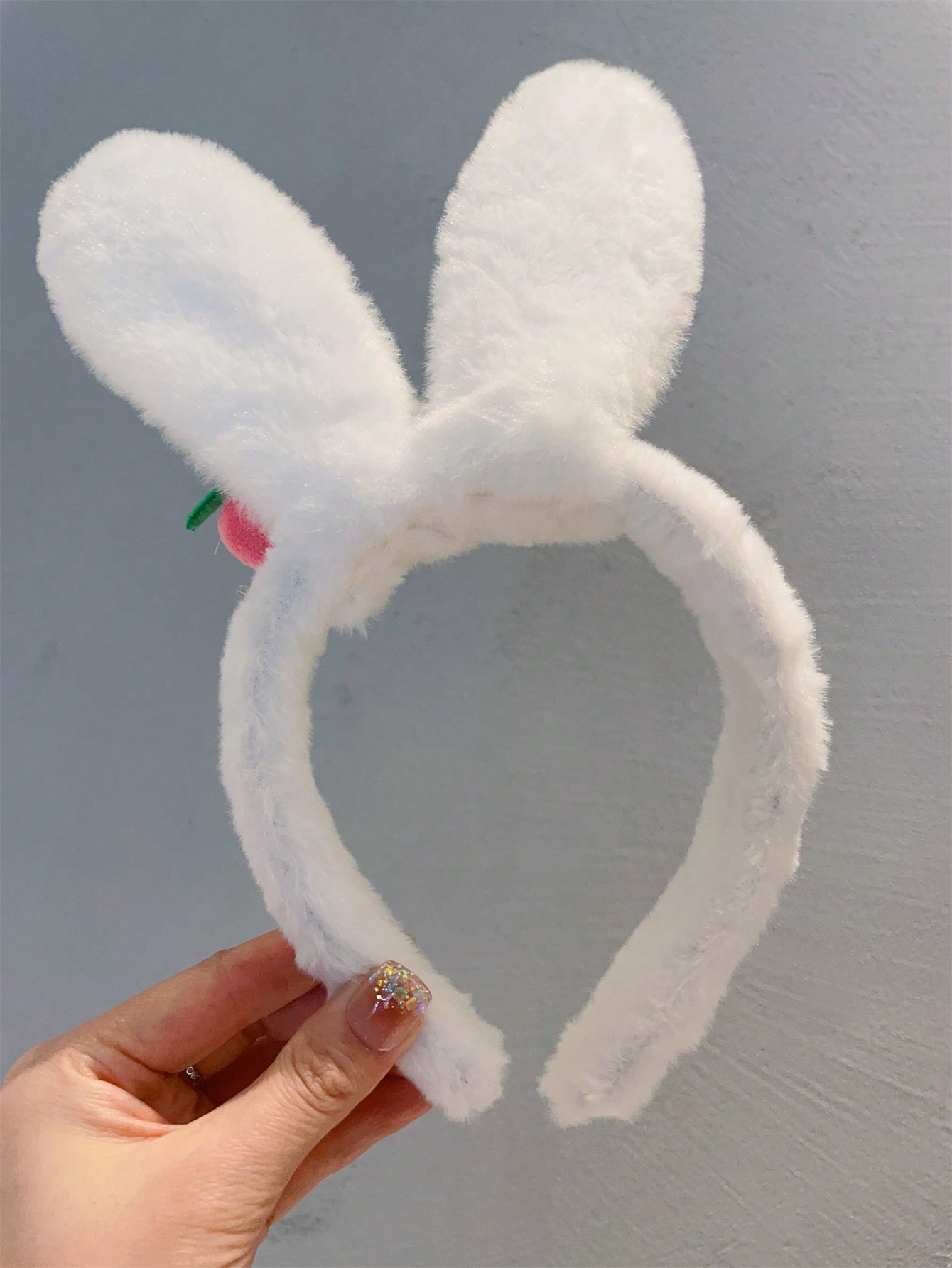 1 bandeau pour cheveux, mignon, grandes oreilles de lapin, pour femmes, nouvelle carte de cheveux en peluche pour le lavage du visage, automne et hiver 2024