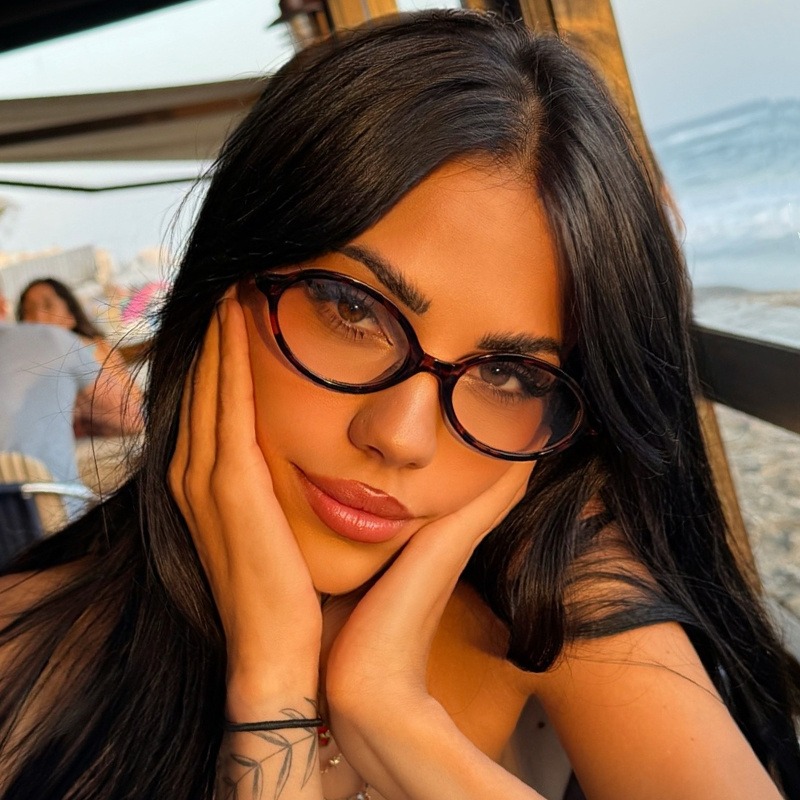 Lunettes de forme ovale, élégantes et rétro, polyvalentes pour hommes et femmes, lunettes anti-lumière bleue décontractées pour tous les jours