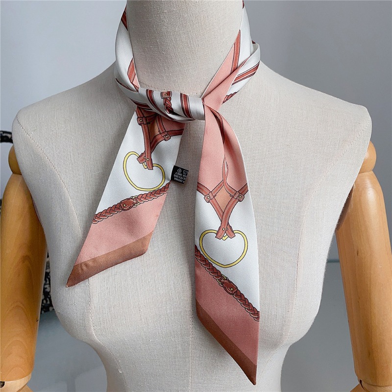 Ruban en twill de soie tendance, écharpe fine pour cheveux, rubans pour femmes, décoration, ruban en twill de soie pour emballer les sacs, cravates, écharpe en soie, petites écharpes