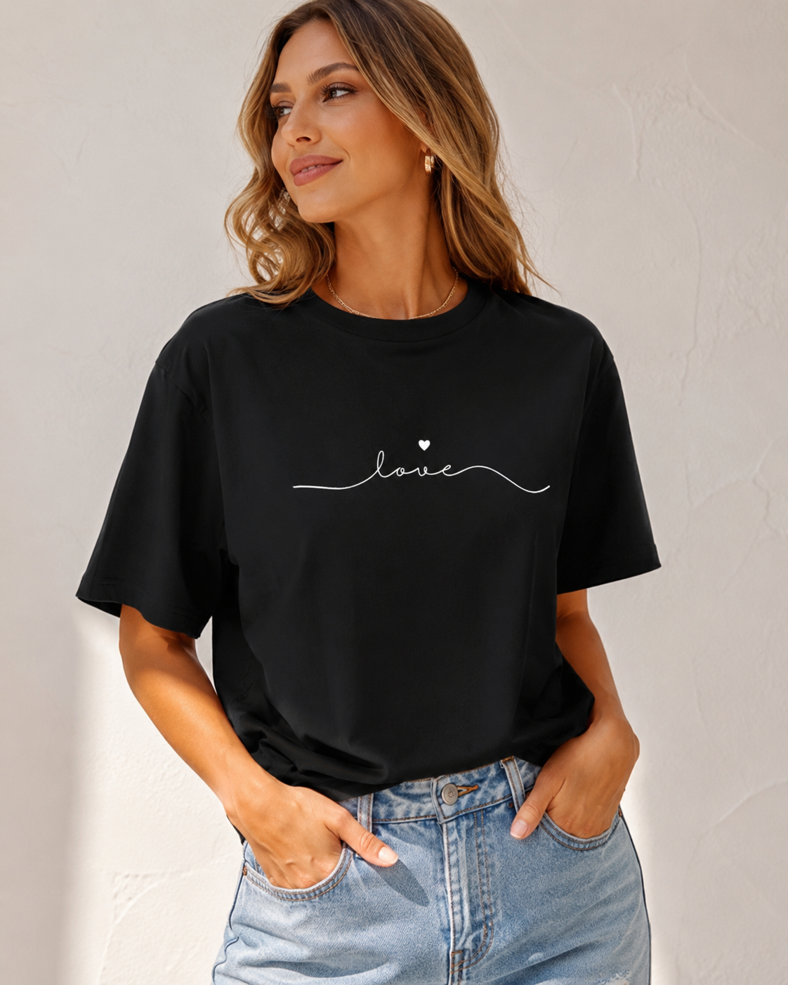 T-shirt décontracté à col rond et manches courtes pour femme, imprimé, haut décontracté, à porter au quotidien, respirant, confortable et amusant