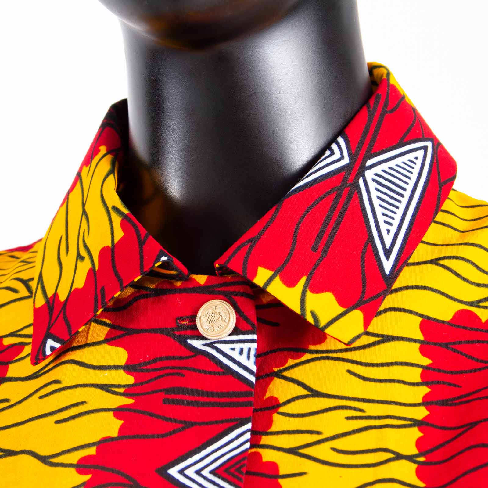 Robes africaines pour femmes, manches courtes, col en v, taille haute, tissu Ankara imprimé, robe formelle en pur coton, Bazin Riche, S 2025072
