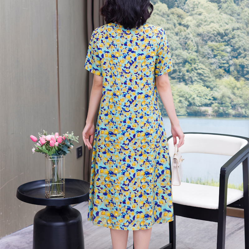 2025 Robe grande taille Robe d'été Robe Femme femmes décontracté à manches courtes Boho Vintage imprimé Robe longue plage