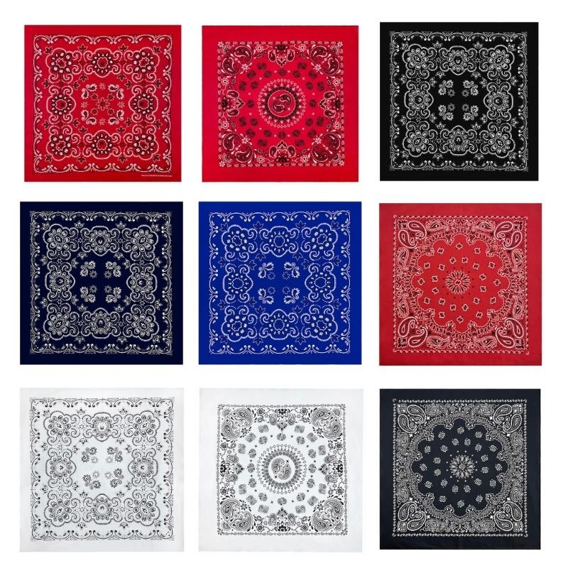Foulards de tête Hip Hop à motif floral, écharpes de tête élaborées, foulards pour les vacances
