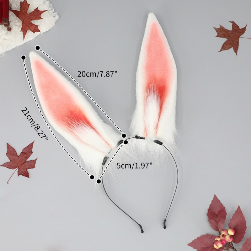 Bandeau de douche oreilles de lapin pour femmes, bandeau de sauna, cerceau de cheveux, lavage du visage, grandes oreilles de lapin, peluche, Halloween, étudiants