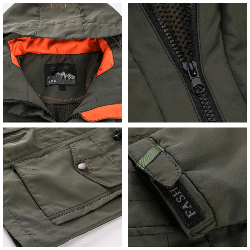 Hommes veste extérieure printemps automne nouvelle veste décontractée à capuche hommes coupe-vent coupe-vent manteau hommes Camping Lnterchange veste hommes