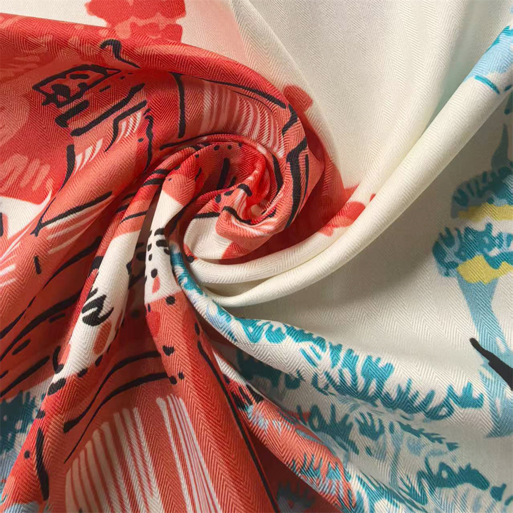 Écharpe en Soie Sergée pour Femme, Double Face Imprimée, Carrée, Foulard de Luxe, Hijab, Châle 90CM