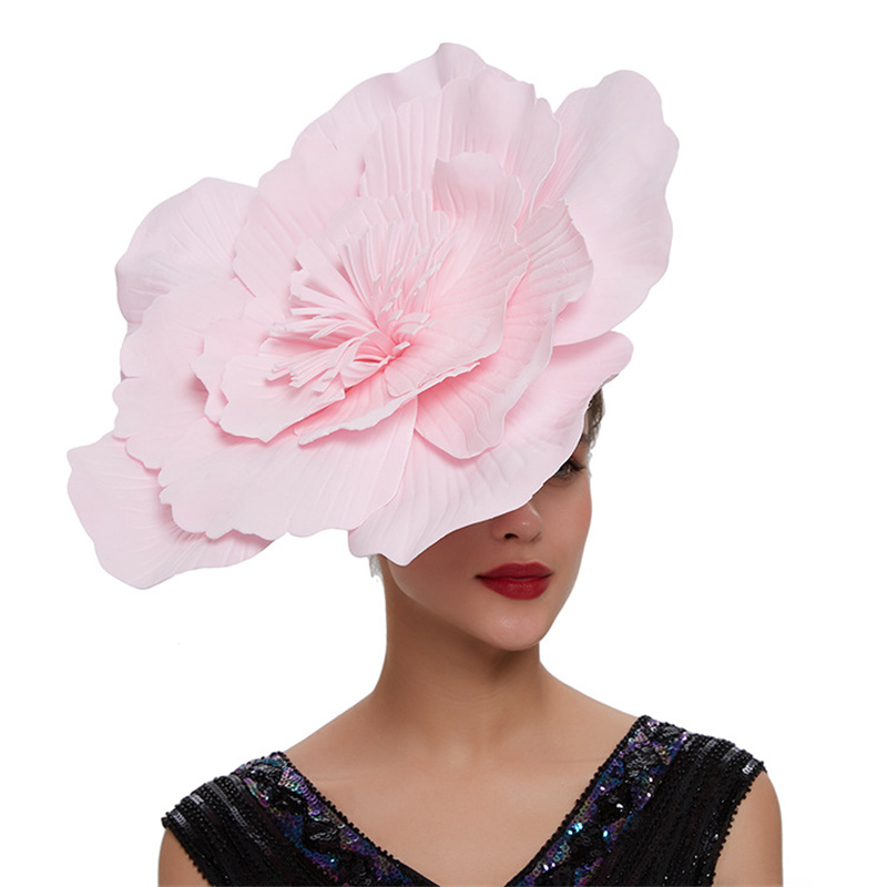 Femmes grande fleur bandeau de cheveux arc fascinateur chapeau coiffure maquillage de mariée bal Photo Shoot photographie cheveux accessoires