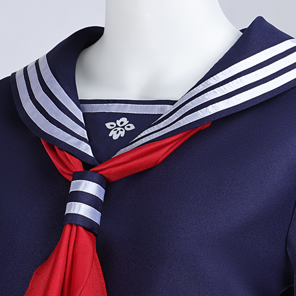 Costume de Cosplay Hinako Shimizu, uniforme scolaire silencieux pour femmes, Costume de marin bleu marine, tenue de fête de carnaval d'halloween