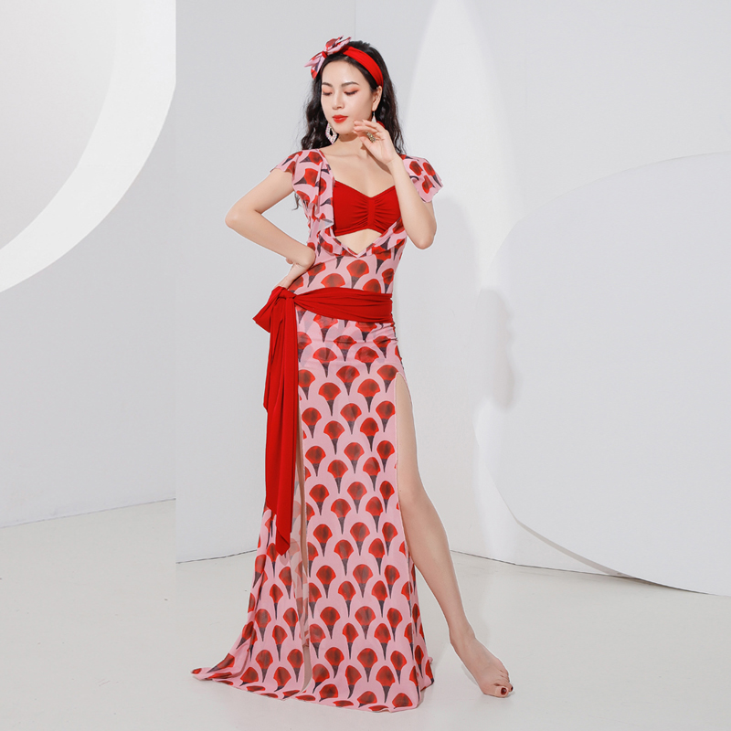 Ensemble de olympiques de danse du ventre pour femmes, ShaBeauty Performance fur ses, Baladi Practice fur ses, Finanally Outfit