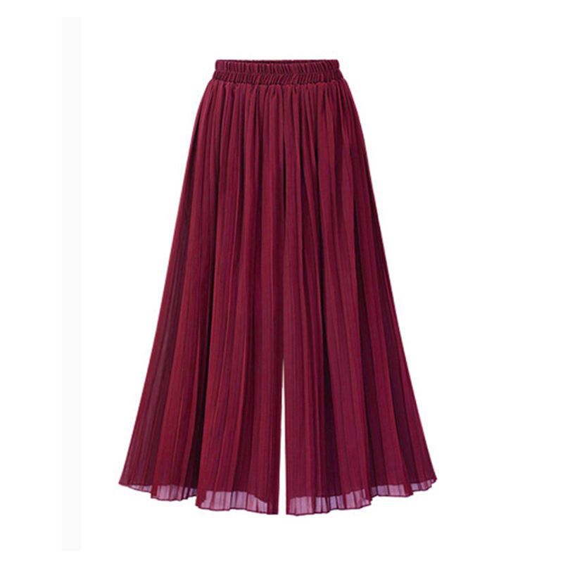 Jupe mi-longue à volants pour femmes, Vintage, grande taille, grande taille, décontractée, mode fête, jupes amples à jambes larges, nouvelle collection été