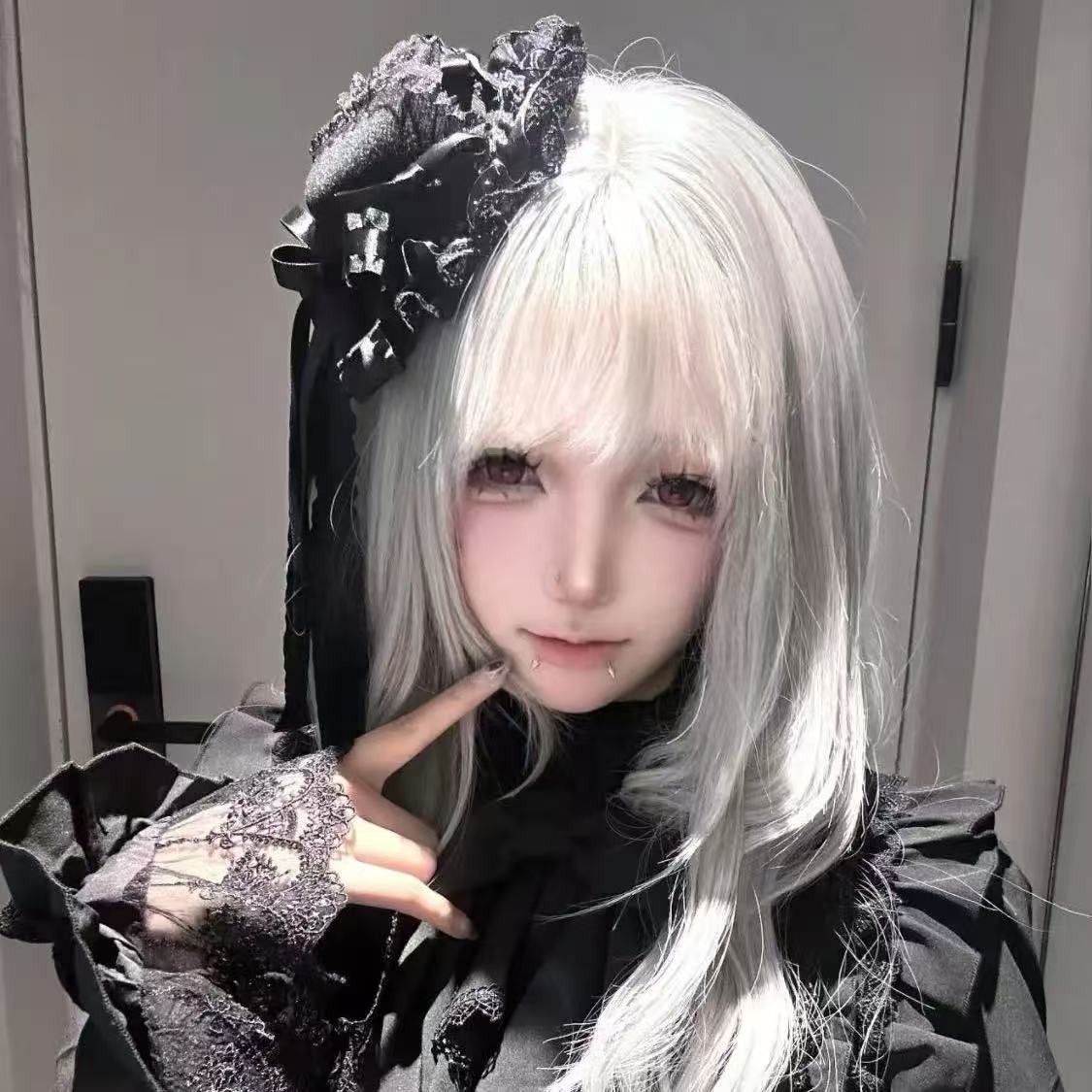 Accessoires de coiffure Lolita : Petit chapeau noir gothique punk rétro avec nœud, idéal pour Comic-Con et spectacles