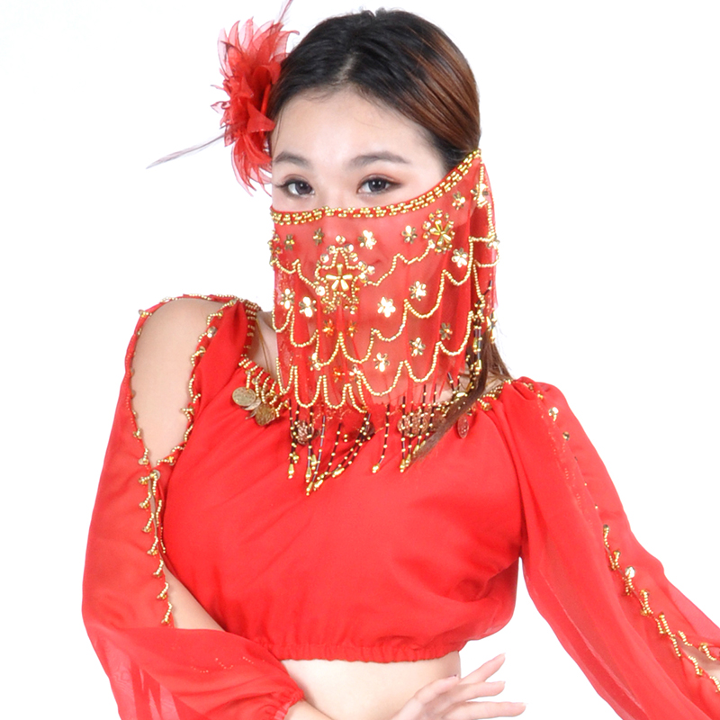 Voile de danse du ventre pour femmes, Tribal indien pour femmes, accessoires de danse du ventre, la vente de différentes couleurs, 9 couleurs