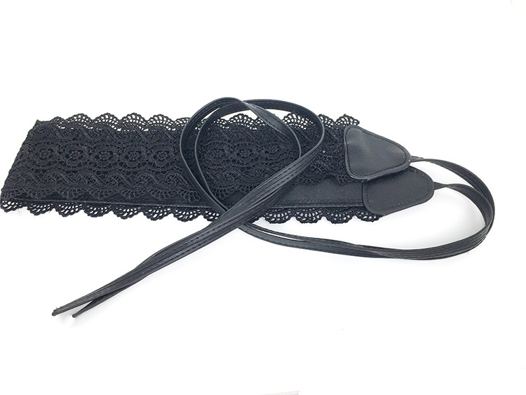 Ceinture en dentelle avec nœud pour femmes, Corset large, jupe pour robe de mariée, ceinture décorative