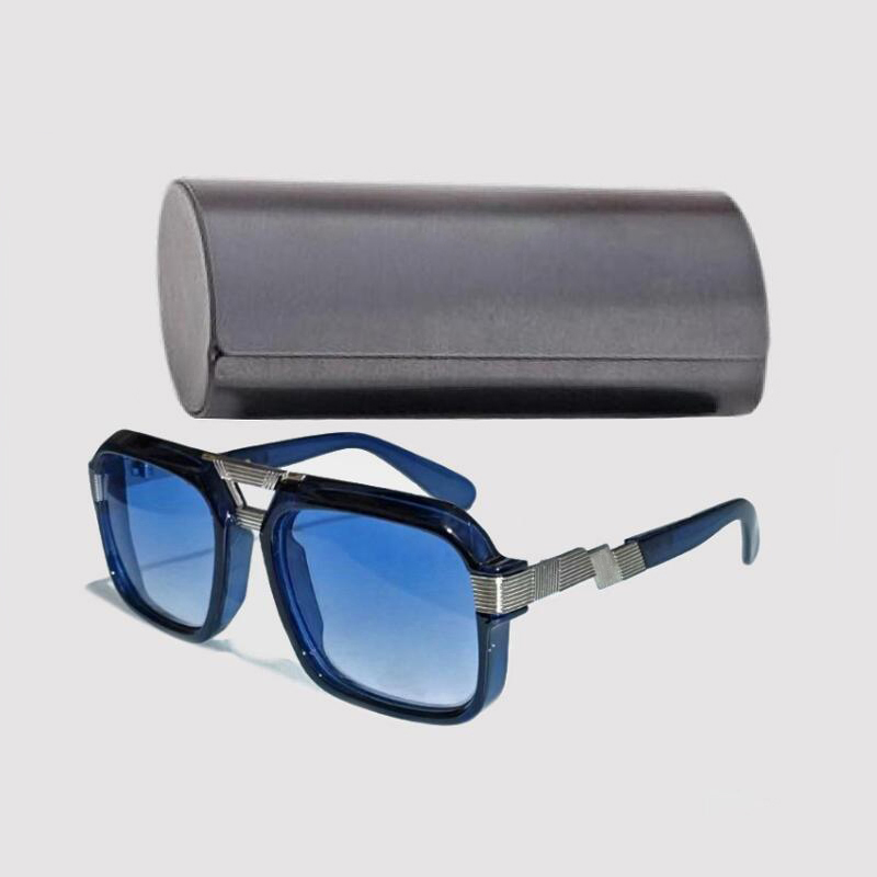 Lunettes de soleil de luxe MOD669 pour hommes et femmes, monture noire dégradée, design monobloc, avec boîte d'origine