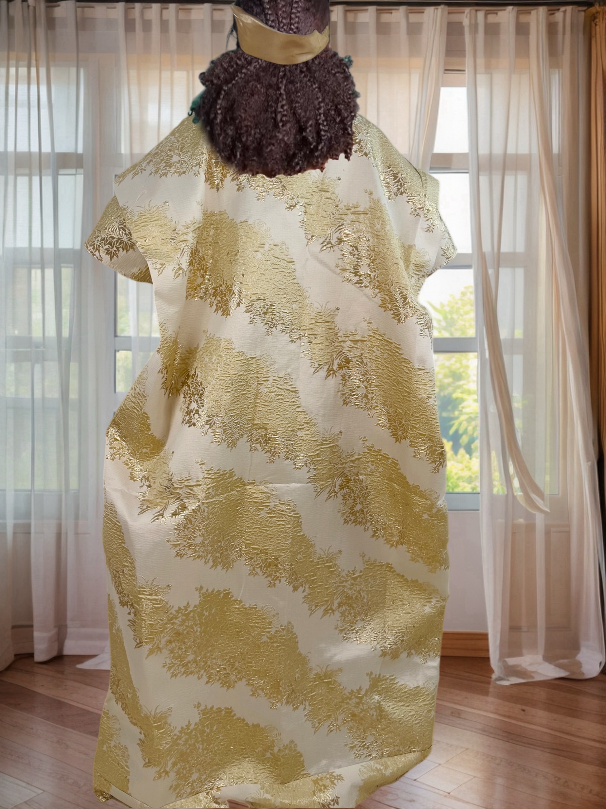 Robe longue caftan élégante ornée de strass pour femmes Abaya Shinny tenue africaine traditionnelle élégante