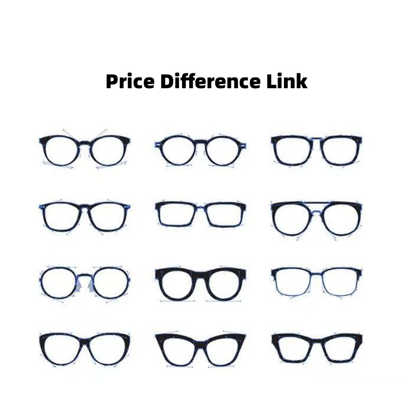 3 $ de montures et de lentilles de lunettes pour hommes et femmes, lien de différence de prix/frais d'expédition/autres maillons de différence de prix