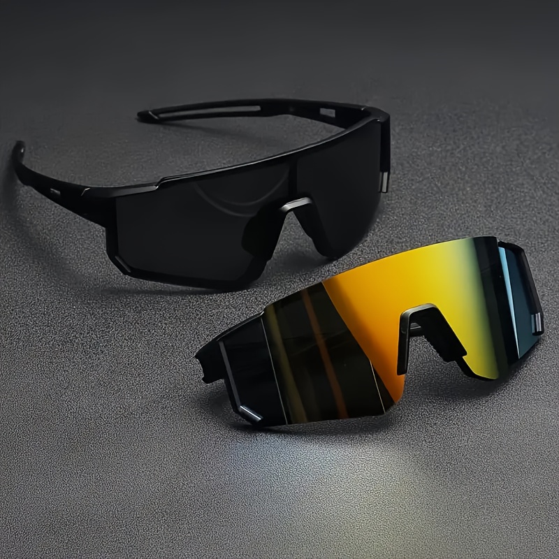 Lot de 2 lunettes tendance surdimensionnées pour hommes et femmes avec étui – Légères et durables – Lunettes décoratives décontractées pour un usage quotidien