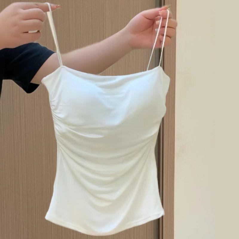 Soutien-gorge sexy sans couture avec coussinets de poitrine pour femme, sous-vêtements de sport, lingerie féminine, glaCrop, caraco décontracté, fibre précieuse, Y-Women, été
