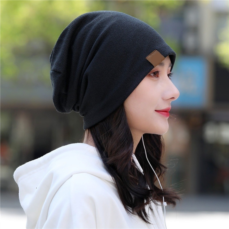 Bonnet ample unisexe pour hommes et femmes, bonnet pull chaud, casquettes Skullies décontractées, rétro, hip hop, automne, hiver