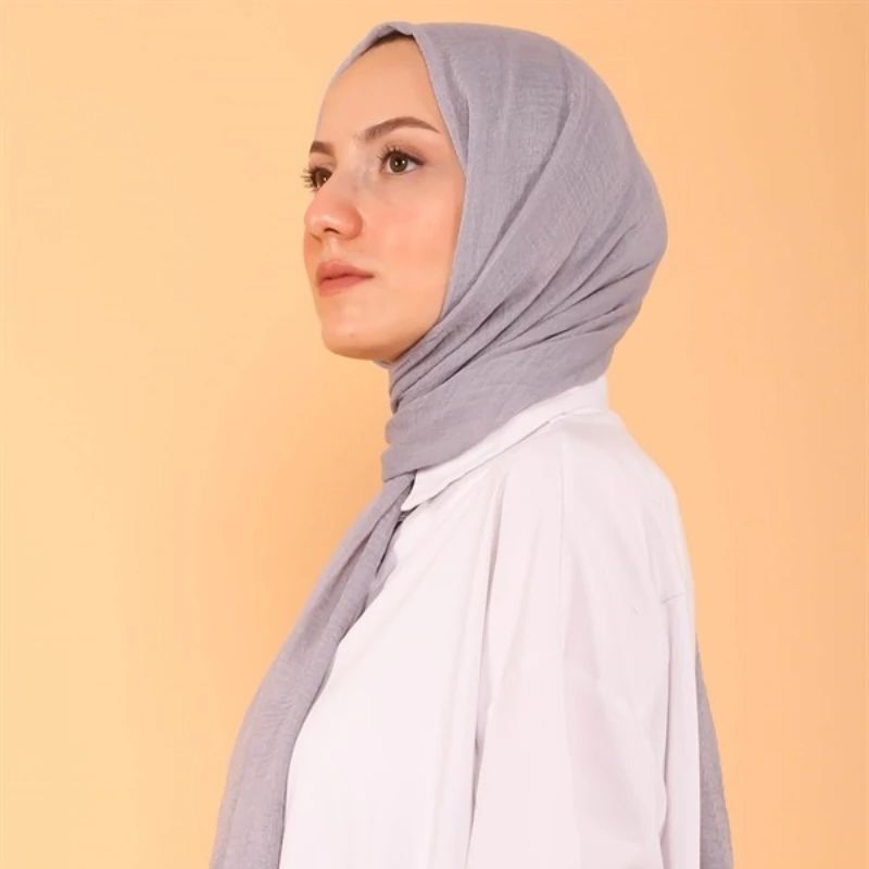 Écharpe châle en jersey froissé pour femmes musulmanes, coton doux uni, hijab de ramadan, turban respirant pour dames, mode de haute qualité, 90x180cm