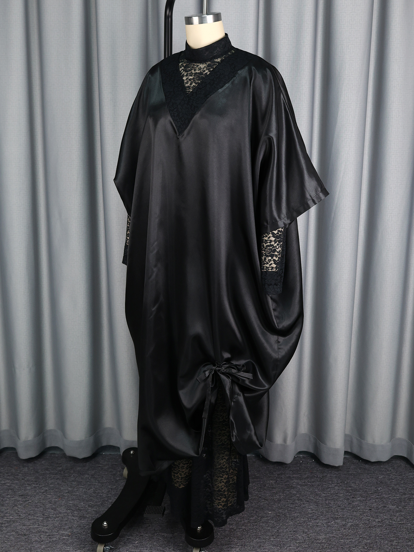 Femmes deux pièces ensemble robes élégantes robes brillantes dentelle à l'intérieur robe afrique vêtements manches longues automne Occasion femme nouveau