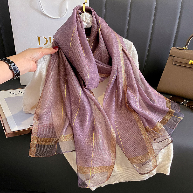 Longue écharpe de luxe pour femmes, Hijab élégant pour dames, pour voyage, plage, tache douce, châle, Imitation soie, printemps