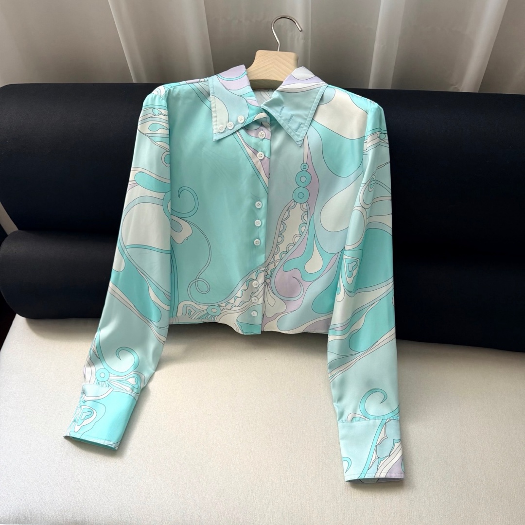 Ensemble 2 pièces haut court et jupe en satin 100 % soie imprimé tourbillon menthe de haute qualité pour femme 2026 TC
