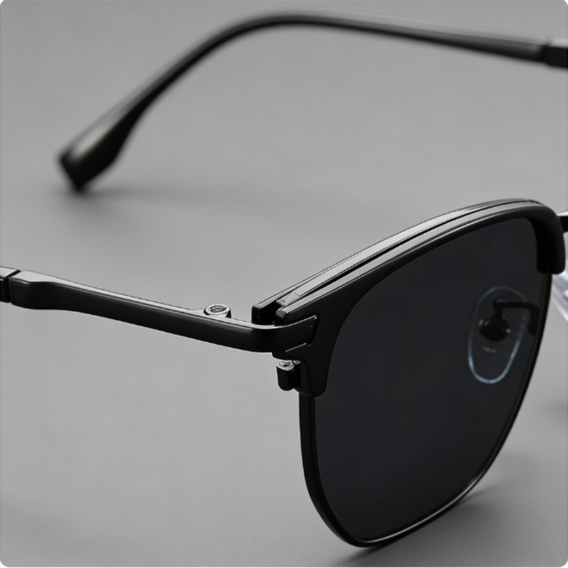 Lunettes de soleil vintage à monture carrée en métal pour hommes et femmes, lunettes de mode rétro unisexe avec protection UV400