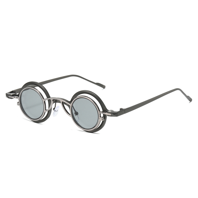 Lunettes de soleil rondes rétro pour hommes et femmes, style années 80, à clipser, uniques, détachables, verres UV400, anti-lumière bleue, décontractées, pour le voyage