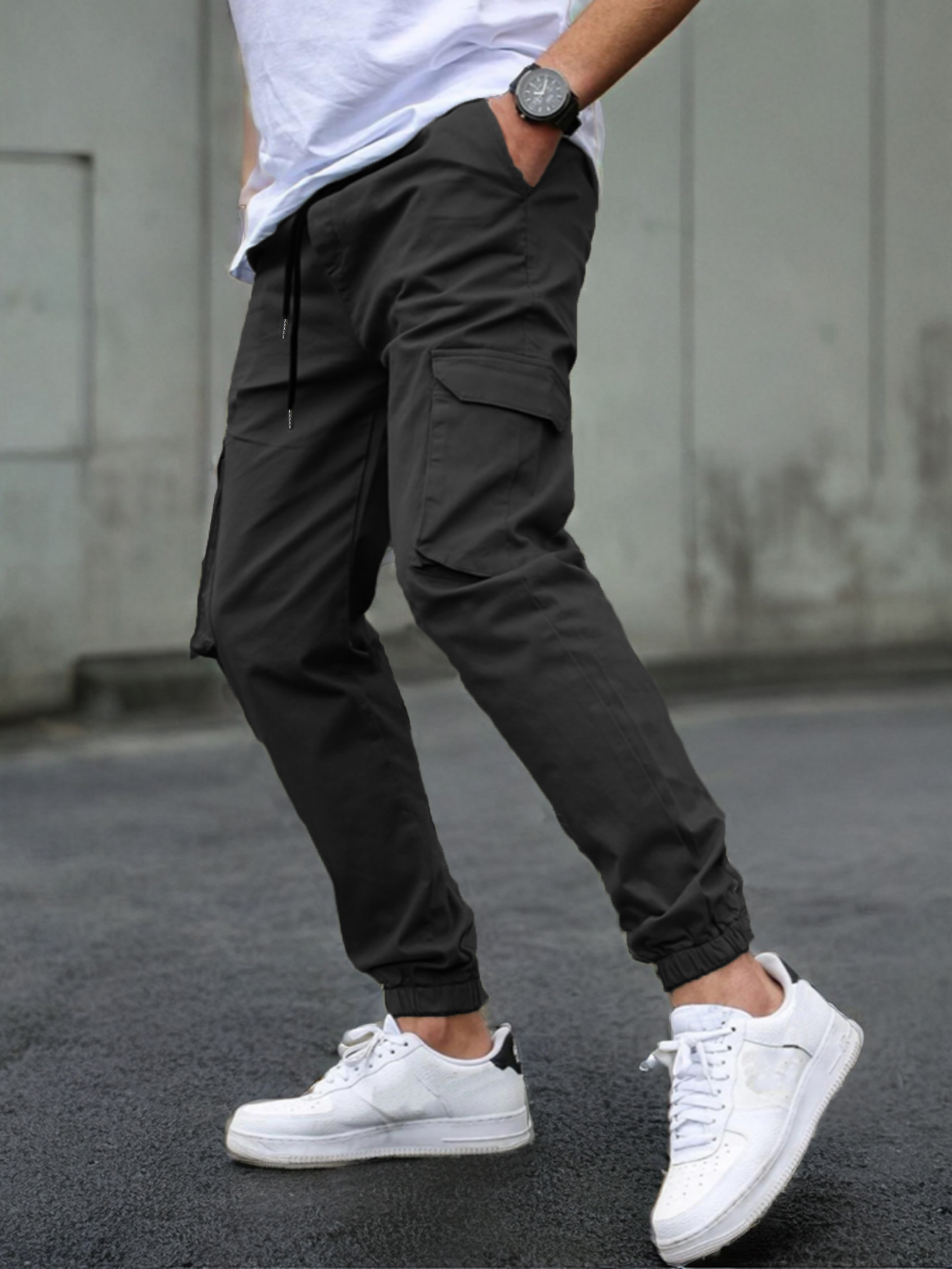 Nouveaux pantalons de travail pour hommes avec plusieurs poches et pantalons à jambes, pantalons d'extérieur décontractés pour hommes