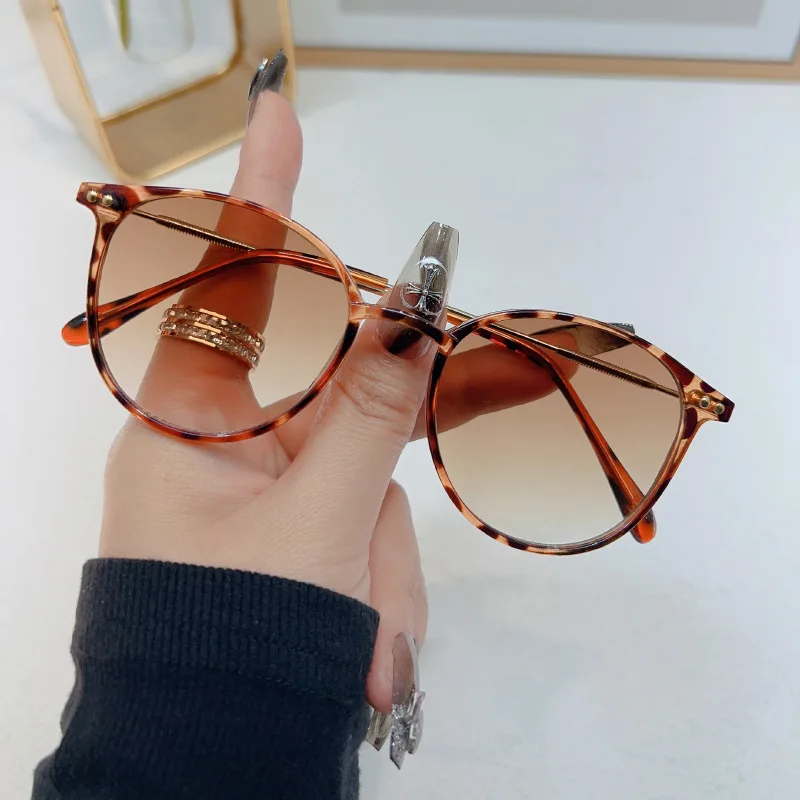 Nouvelles lunettes de soleil rondes vintage pour femmes, lunettes de soleil de marque de luxe rétro pour femmes, lunettes de soleil Oculos De Sol, protection UV